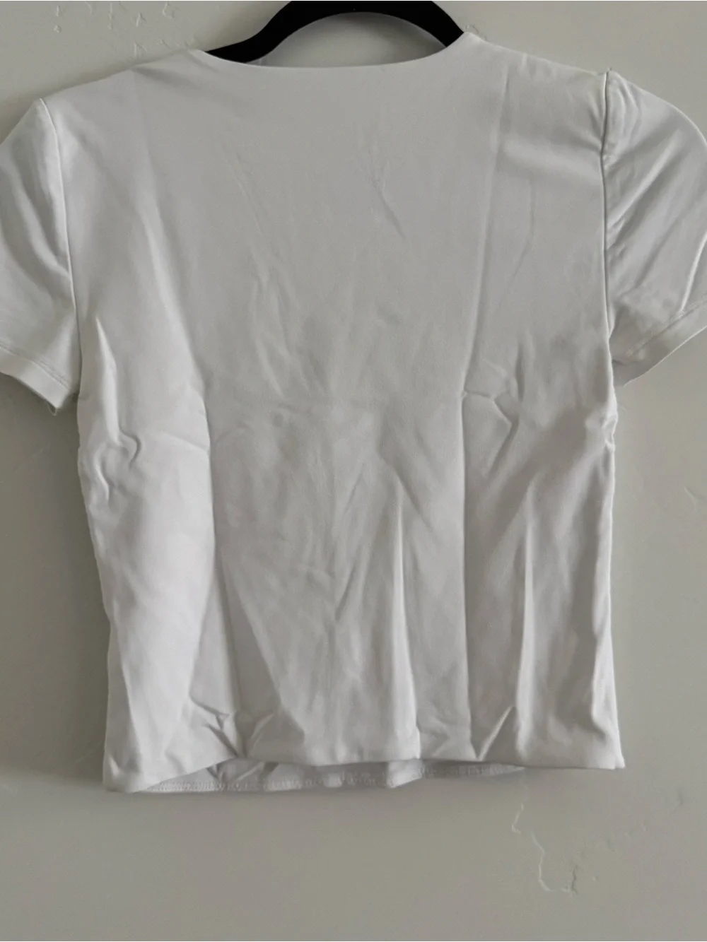 Babaton White Crewneck Short Sleeve Tee